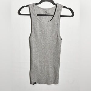Ekko Cotton Spandex Compression Athletic Gray Tank Top Extra Thick Large